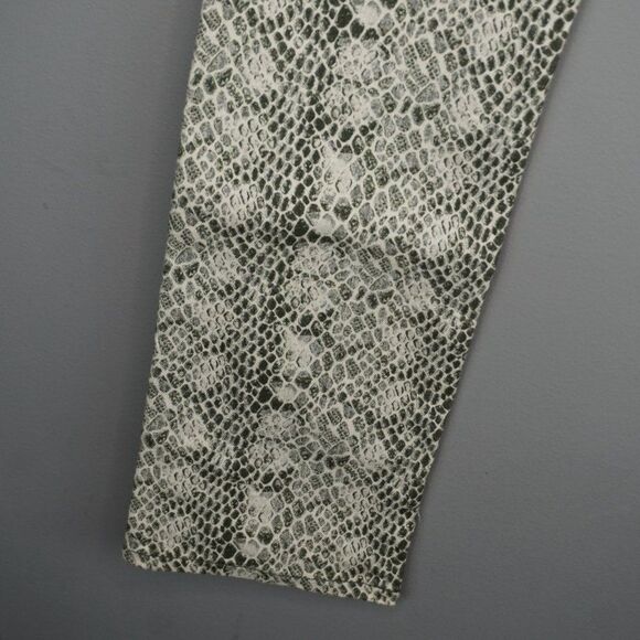 New AG Adriano Goldschmied The Mari High Rise Straight Snake Print Jeans size 28 - Picture 14 of 15